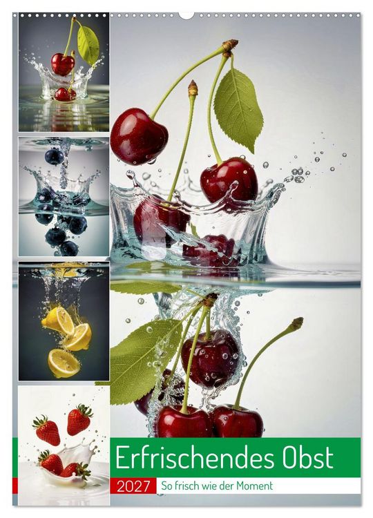 Produktbild: Erfrischendes Obst (Wandkalender 2027 DIN A2 hoch), CALVENDO Monatskalender