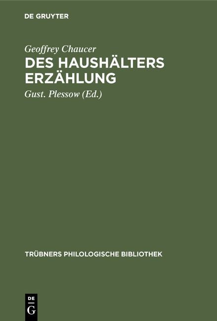 Produktbild: Des Haush&auml;lters Erz&auml;hlung