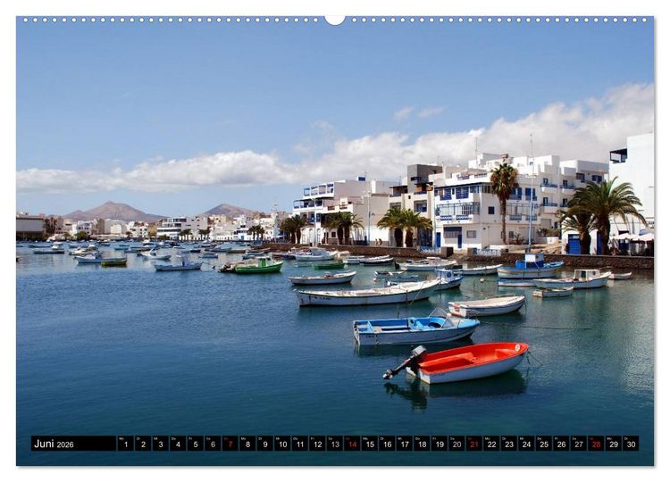 Produktbild: Lanzarote - Kanarische Inseln (hochwertiger Premium Wandkalender 2026 DIN A2 quer), Kunstdruck in Hochglanz