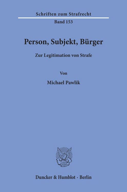 Produktbild: Person, Subjekt, B&uuml;rger.