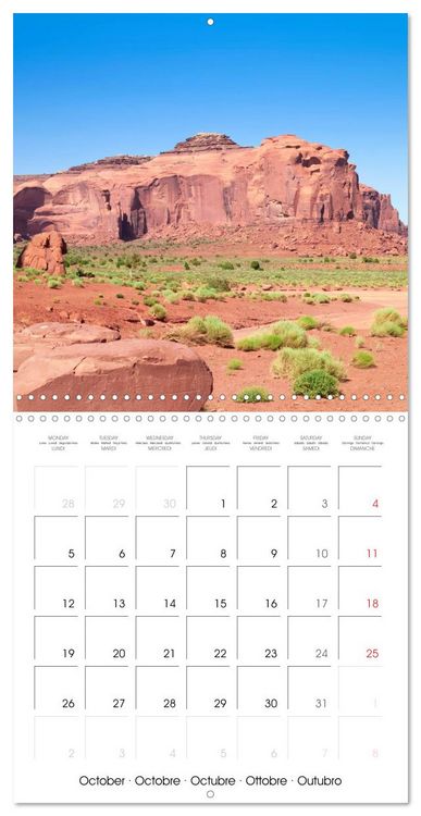 Produktbild: Monument Valley &ndash; Gorgeous Scenic Views (Wall Calendar 2026 12 &times; 12 Inch) CALVENDO 12 Month Wall Calendar