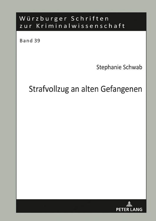 Produktbild: Strafvollzug an alten Gefangenen