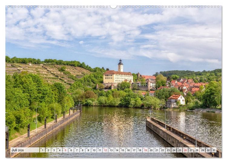 Produktbild: Romantisches Neckartal (hochwertiger Premium Wandkalender 2026 DIN A2 quer), Kunstdruck in Hochglanz