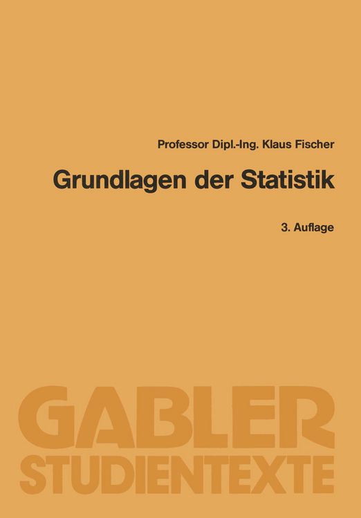 Produktbild: Grundlagen der Statistik