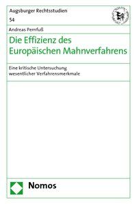 Produktbild: Die Effizienz des Europ&auml;ischen Mahnverfahrens
