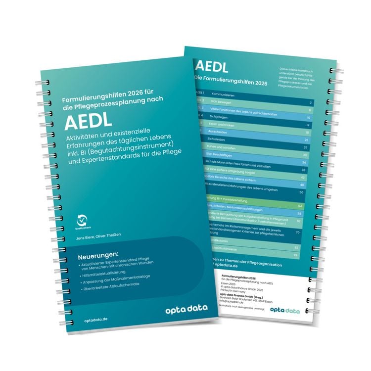 Produktbild: Die Formulierungshilfen 2026 f&uuml;r die Pflegeprozessplanung nach AEDL