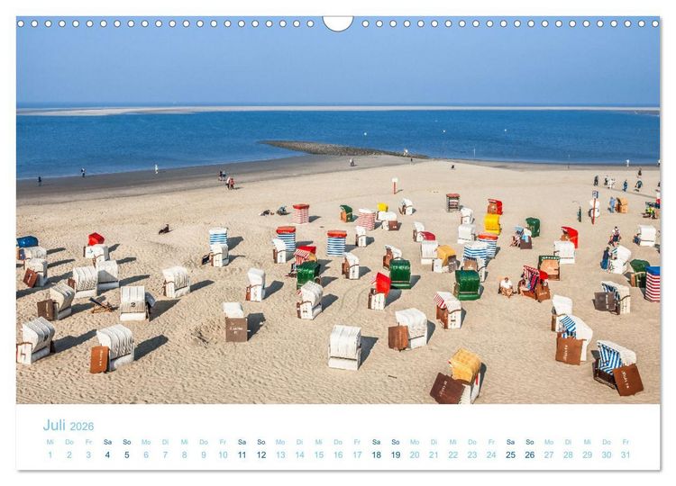 Produktbild: Moin Borkum (Wandkalender 2026 DIN A3 quer), CALVENDO Monatskalender