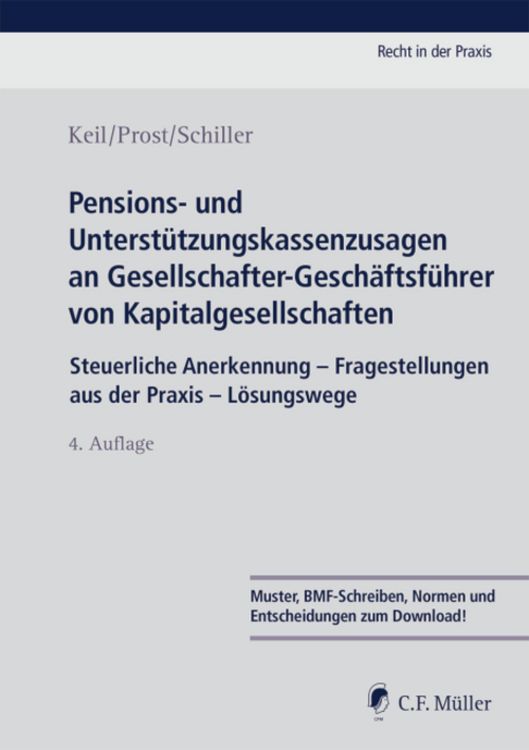 Produktbild: Pensions- und Unterst&uuml;tzungskassenzusagen an Gesellschafter-Gesch&auml;ftsf&uuml;hrer von Kapitalgesellschaften