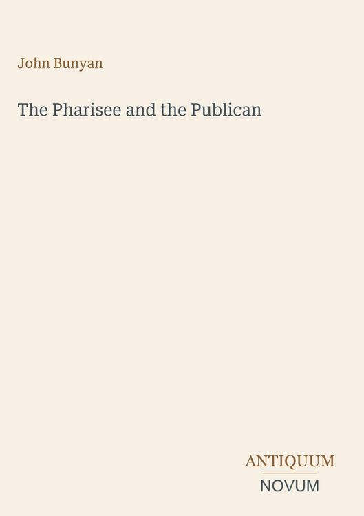 Produktbild: The Pharisee and the Publican