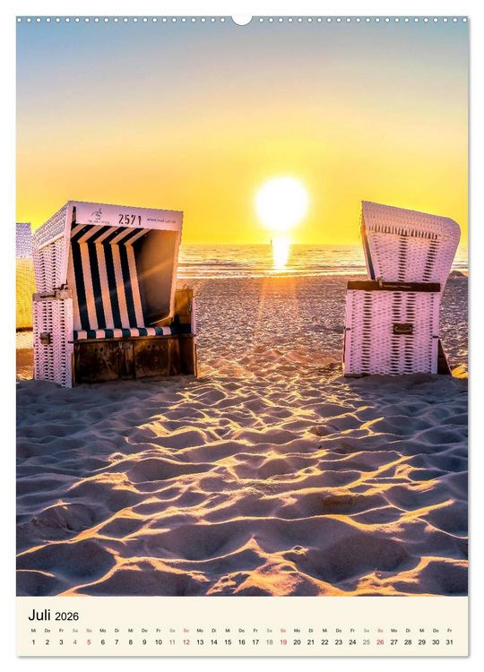 Produktbild: INSEL SYLT, Berauschende Nat&uuml;rlichkeit (Wandkalender 2026 DIN A2 hoch), CALVENDO Monatskalender