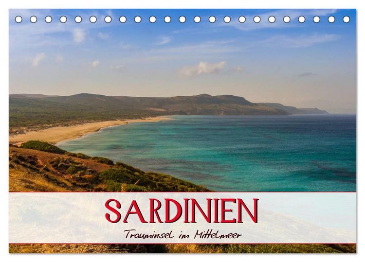 Produktbild: Sardinien Panoramakalender / CH-Version (Tischkalender 2027 DIN A5 quer), CALVENDO Monatskalender