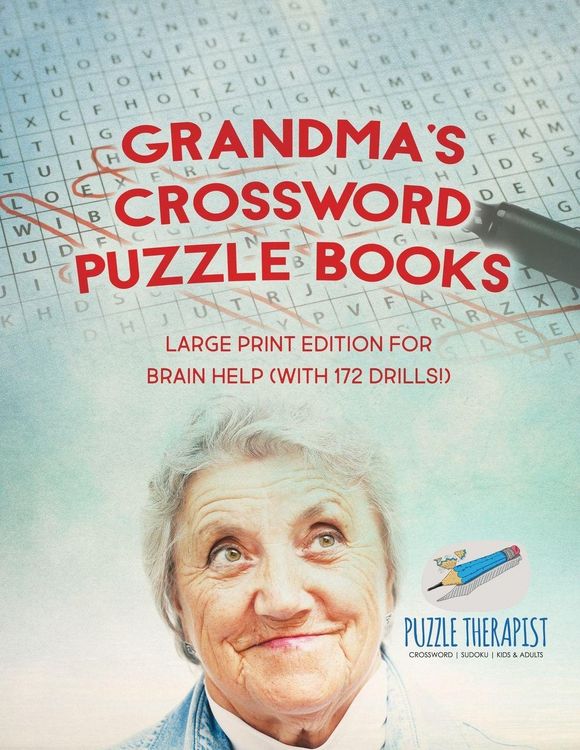 Produktbild: Grandma's Crossword Puzzle Books | Large Print Edition for Brain Help (with 172 Drills!)