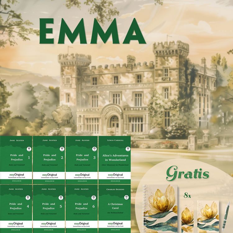 Produktbild: Emma (8 B&uuml;cher + Audio-Online + exklusive Extras) - Frank-Lesemethode