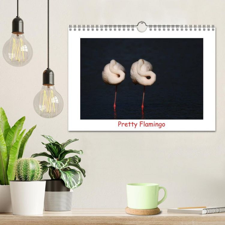 Produktbild: Pretty Flamingo (Wandkalender 2026 DIN A4 quer), CALVENDO Monatskalender