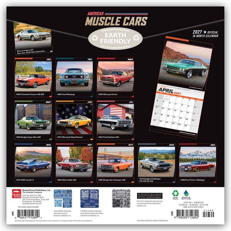 Produktbild: American Muscle Cars &ndash; Muskel-Autos 2027 &ndash; 16-Monatskalender