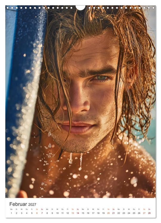 Produktbild: Karibik Surfer (Wandkalender 2027 DIN A3 hoch), CALVENDO Monatskalender
