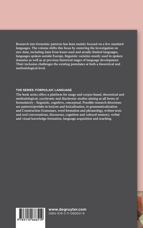 Produktbild: Formulaic Language and New Data