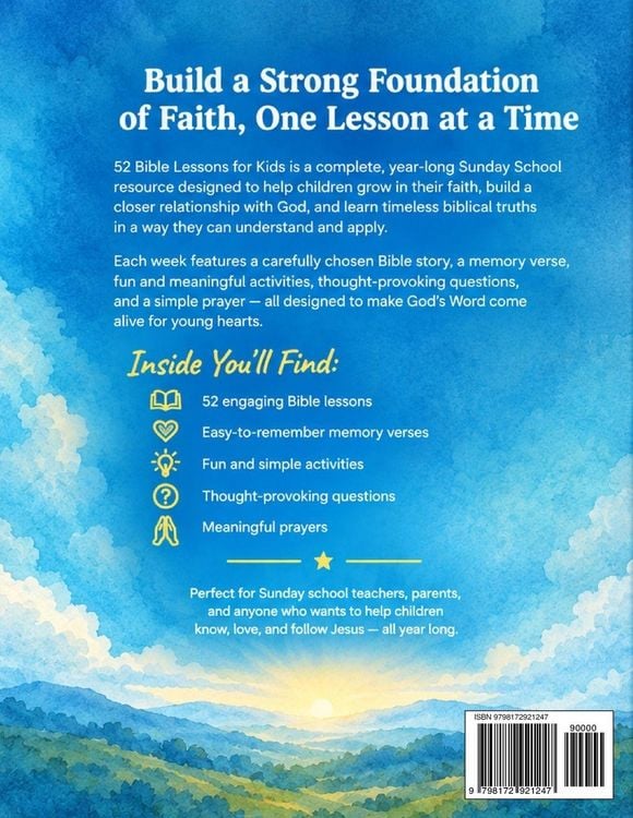 Produktbild: 52 Bible Lessons for Kids