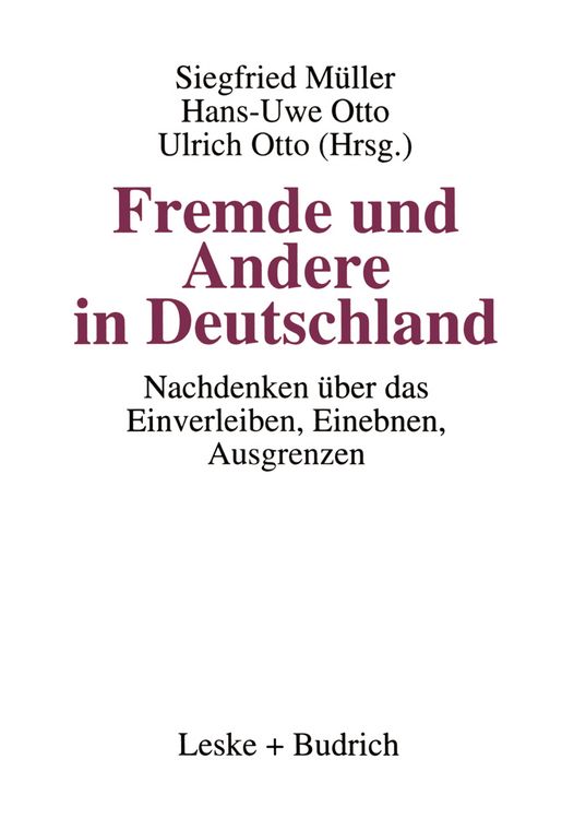 Produktbild: Fremde und Andere in Deutschland