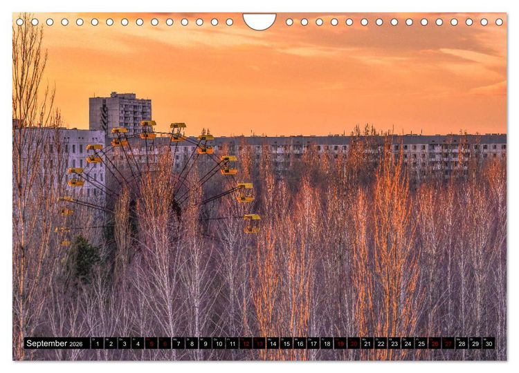 Produktbild: Tschernobyl - Prypjat - Die radioaktive Geisterstadt (Wandkalender 2026 DIN A4 quer), CALVENDO Monatskalender