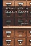 Produktbild: Ingle-Schierloh Records, Volume 1
