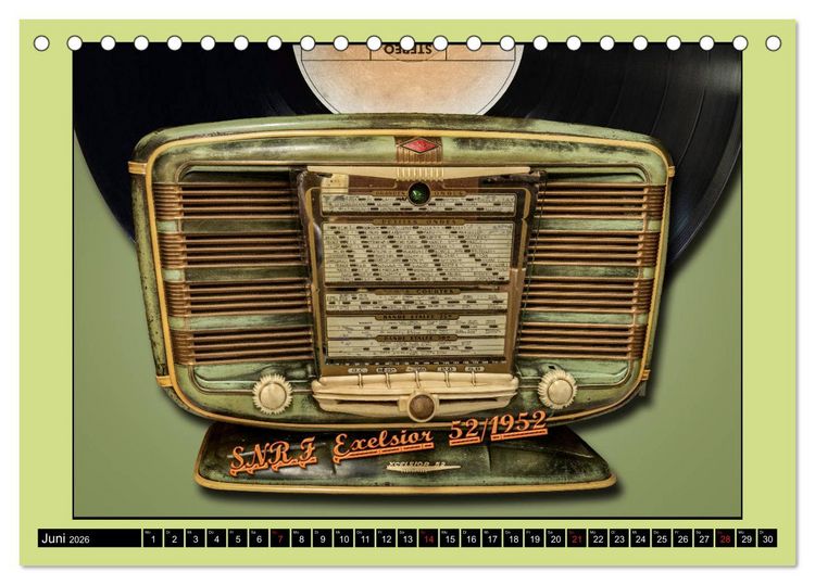Produktbild: RADIO LEGENDEN (Tischkalender 2026 DIN A5 quer), CALVENDO Monatskalender