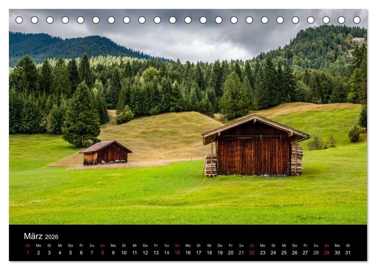 Produktbild: Traumlandschaft Werdenfelser Land - Teil II (Tischkalender 2026 DIN A5 quer), CALVENDO Monatskalender