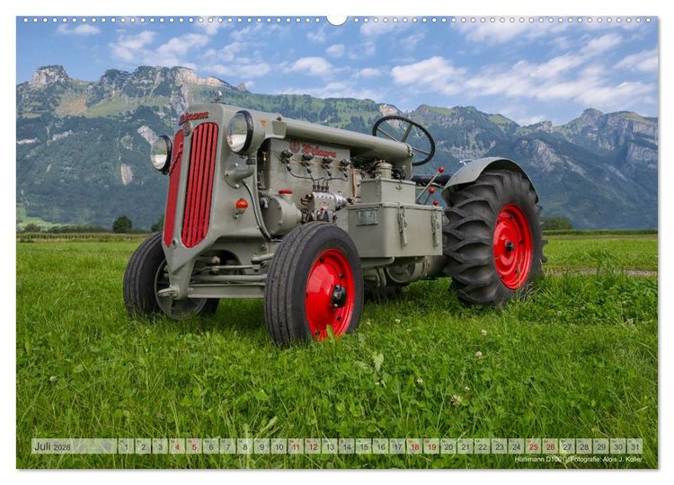 Produktbild: Traktoren &ndash; Nostalgie auf dem Bauernhof (Wandkalender 2026 DIN A2 quer), CALVENDO Monatskalender