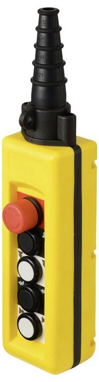 Produktbild: TRU COMPONENTS TC-13599176 TC-A4913 H&auml;ngetaster mit NOT-Aus-Schalter 1St.