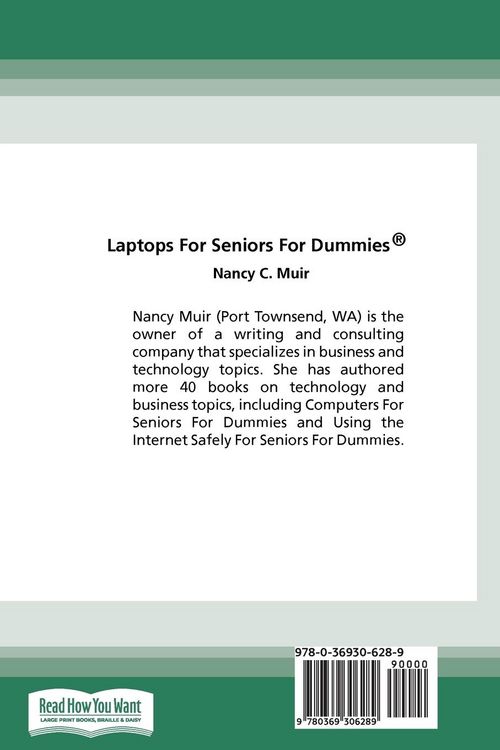 Produktbild: Laptops For Seniors For Dummies, 5th Edition (16pt Large Print Edition)