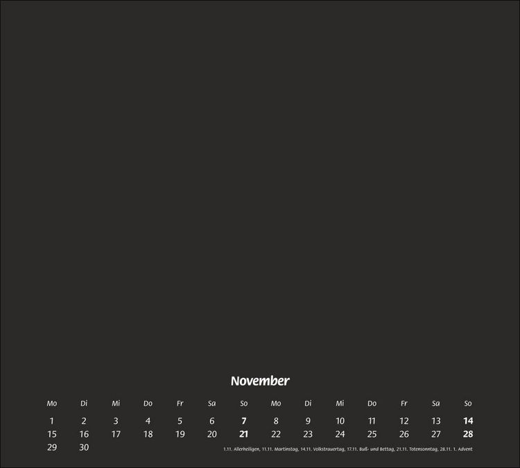 Produktbild: times&more Bastelkalender schwarz 2027