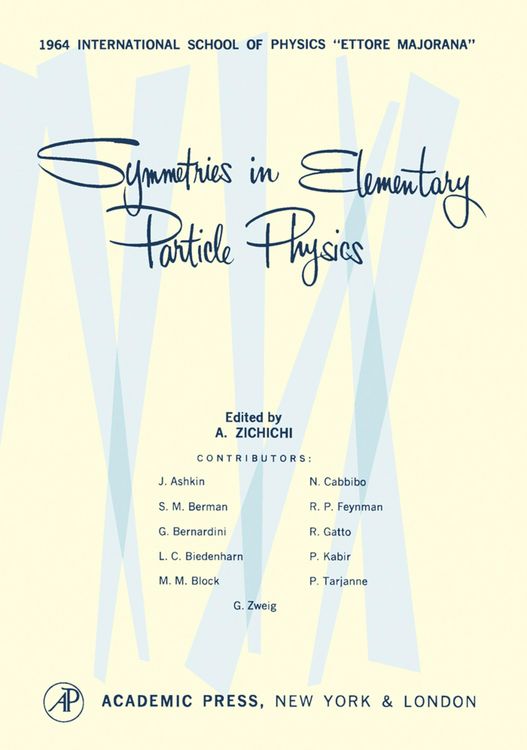 Produktbild: Symmetries in Elementary Particle Physics