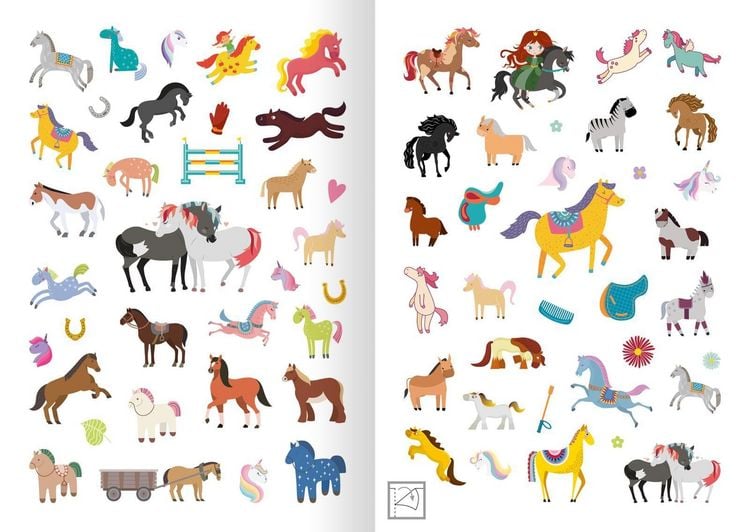 Produktbild: Glitzerspa&szlig; &ndash; Pferde-Sticker
