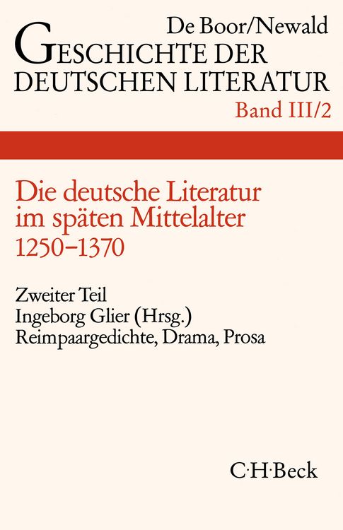 Produktbild: Die deutsche Literatur im sp&auml;ten Mittelalter. Tl.2