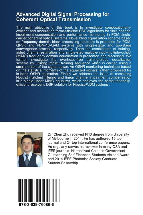 Produktbild: Advanced Digital Signal Processing for Coherent Optical Transmission