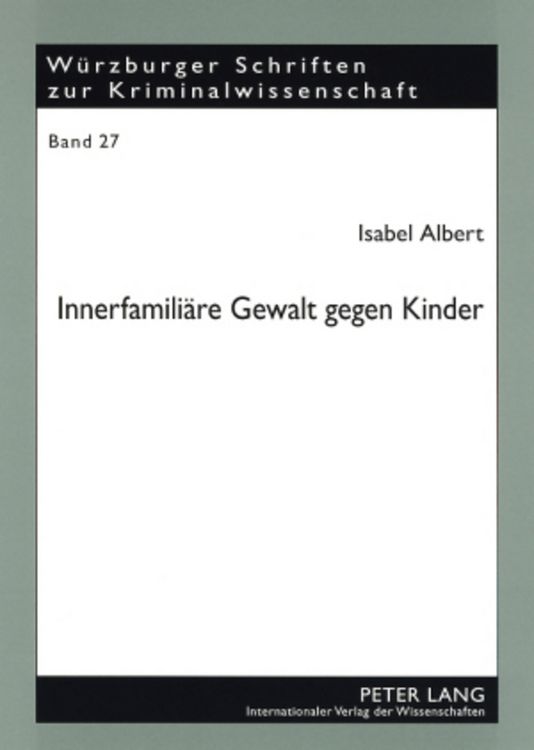 Produktbild: Innerfamili&auml;re Gewalt gegen Kinder