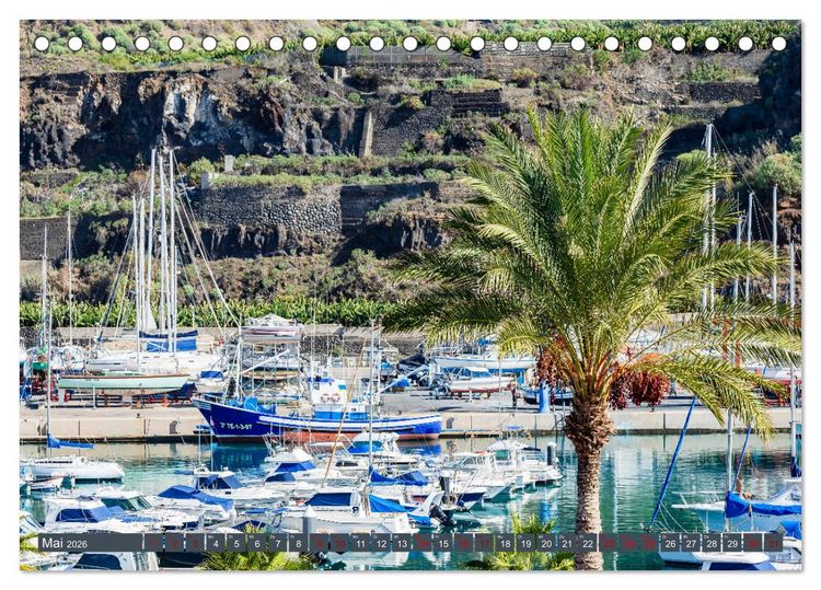 Produktbild: La Palma - Gr&uuml;ne Trauminsel im Atlantik (Tischkalender 2026 DIN A5 quer), CALVENDO Monatskalender