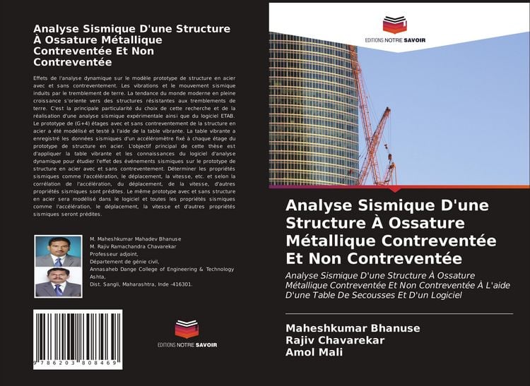 Produktbild: Analyse Sismique D'une Structure &Agrave; Ossature M&eacute;tallique Contrevent&eacute;e Et Non Contrevent&eacute;e