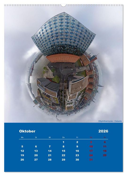 Produktbild: Planet Hafencity - Universum Hamburg (Wandkalender 2026 DIN A2 hoch), CALVENDO Monatskalender