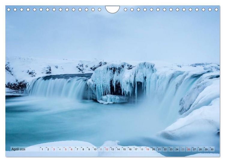 Produktbild: Island im Winter (Wandkalender 2026 DIN A4 quer), CALVENDO Monatskalender