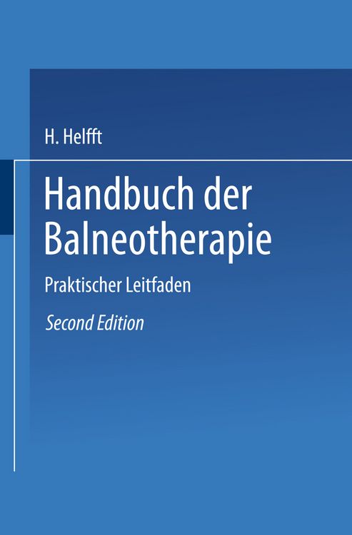 Produktbild: Handbuch der Balneotherapie