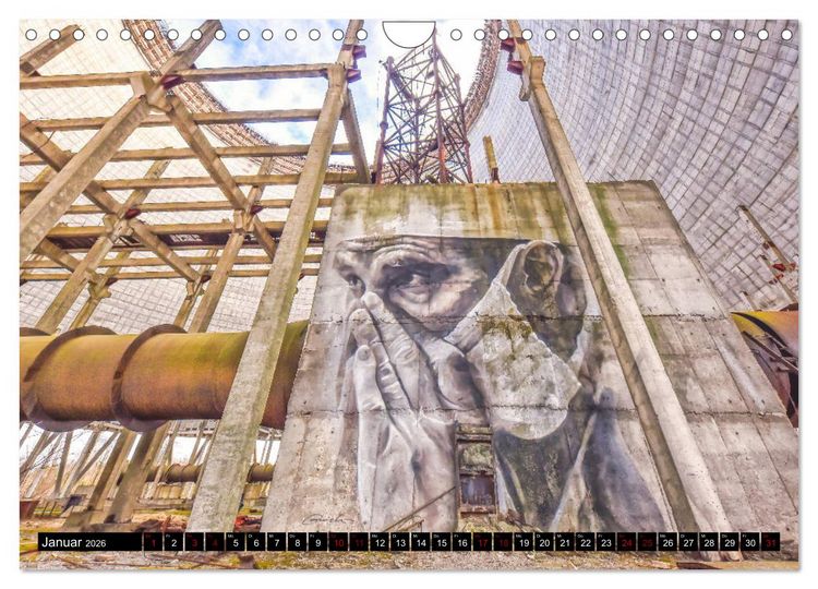 Produktbild: Tschernobyl - Prypjat - Die radioaktive Geisterstadt (Wandkalender 2026 DIN A4 quer), CALVENDO Monatskalender