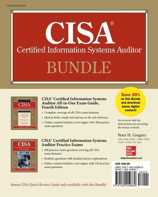 Produktbild: Cisa Certified Information Systems Auditor Bundle