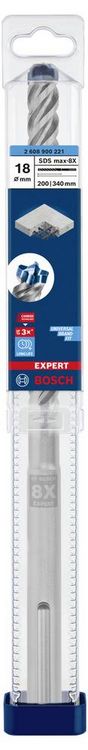 Produktbild: Bosch Accessories EXPERT SDS max-8X 2608900221 Hammerbohrer 1 St&uuml;ck 18 mm Gesamtl&auml;nge 340 mm SDS-Max 1 St.