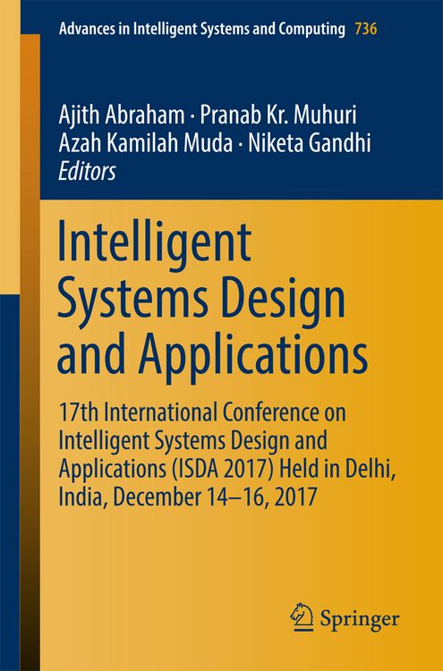 Produktbild: Intelligent Systems Design and Applications