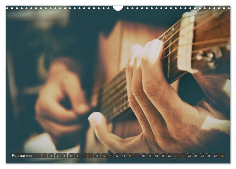 Produktbild: Gitarre - Freiheit Tr&auml;ume (Wandkalender 2026 DIN A3 quer), CALVENDO Monatskalender