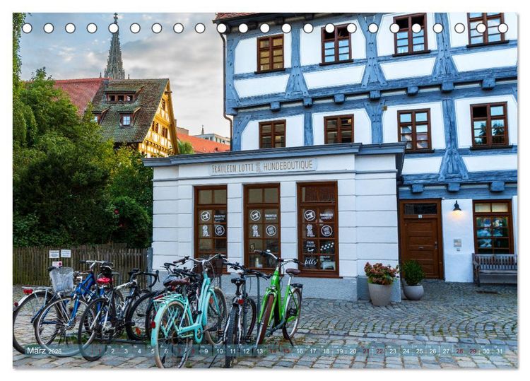 Produktbild: Die Fischerstadt - Ein mittelalterliches Stadtviertel in Ulm (Tischkalender 2026 DIN A5 quer), CALVENDO Monatskalender