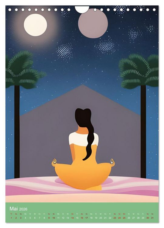 Produktbild: Meditation verbindet (Wandkalender 2026 DIN A4 hoch), CALVENDO Monatskalender