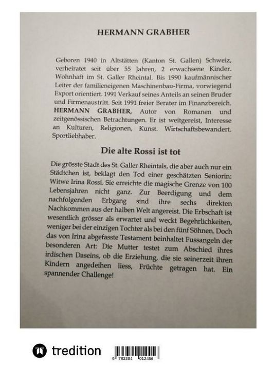 Produktbild: Die alte Rossi ist tot