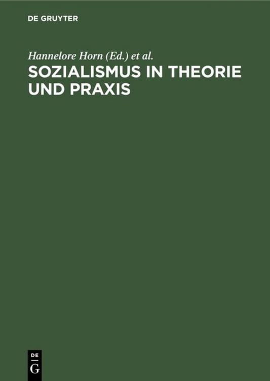 Produktbild: Sozialismus in Theorie und Praxis